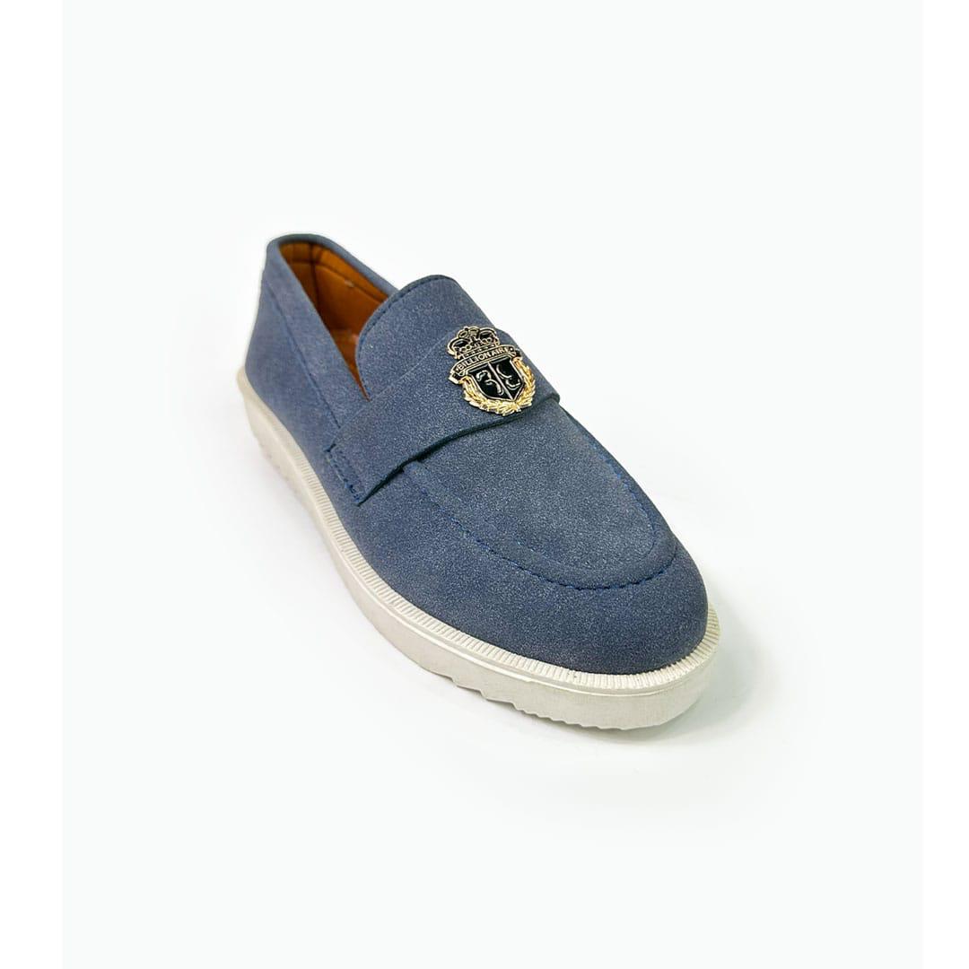 Suede Crest Loafers