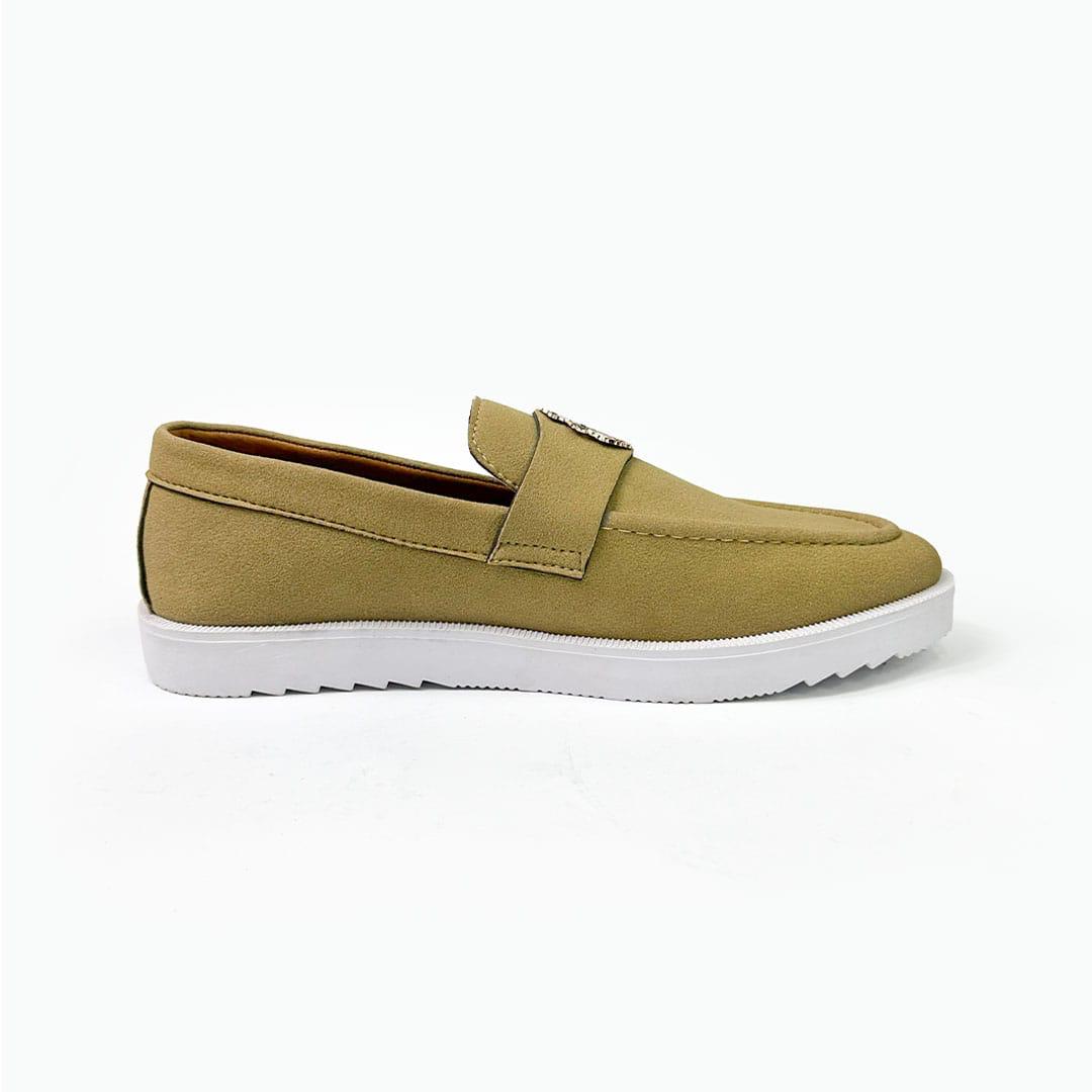 Suede Crest Loafers